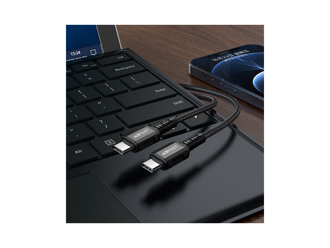 ACEFAST C1-03 USB-C to USB-C 60W Charging Cable - Fast & Durable ACEFAST C1-03 USB-C to USB-C 60W Charging Cable - Fast & Durable